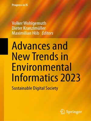 cover image of Advances and New Trends in Environmental Informatics 2023